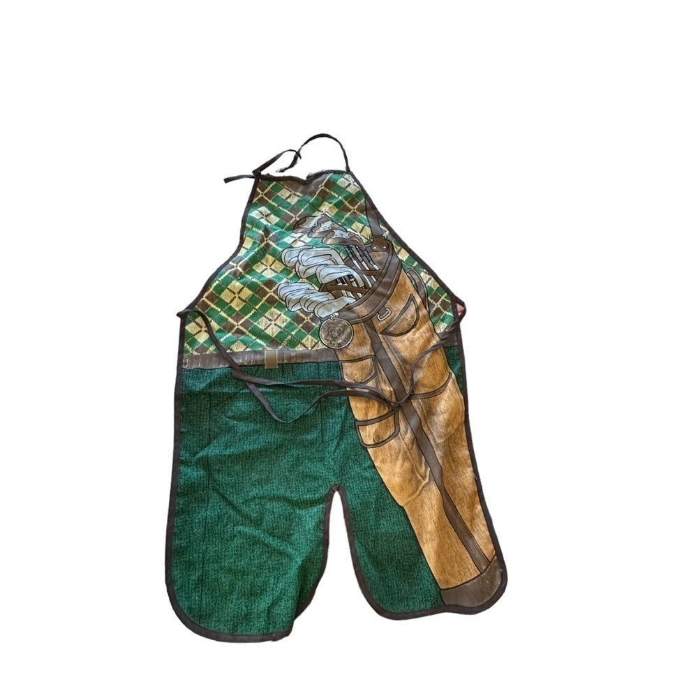 1987 Golfer BBQ Full Apron St Andrews Old Course Tartan by Salamander